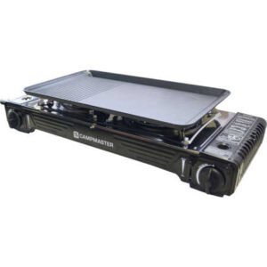 Campmaster Double Burner Butane Stove with Steel Plate