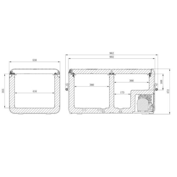 Dometic CFX3 95DZ Portable Dual Zone Fridge & Freezer (94L) - Image 6