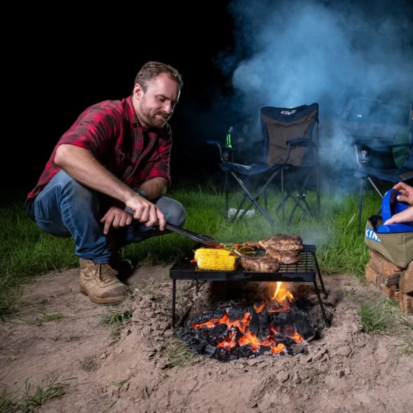 Camp Fire BBQ Plate | Combo Grill and Hotplate | Campfire Cooking | Adventure Kings - Image 5