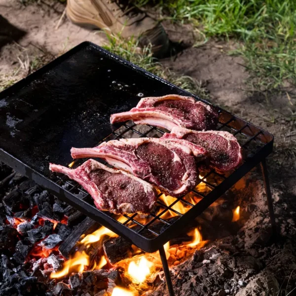 Camp Fire BBQ Plate | Combo Grill and Hotplate | Campfire Cooking | Adventure Kings - Image 6