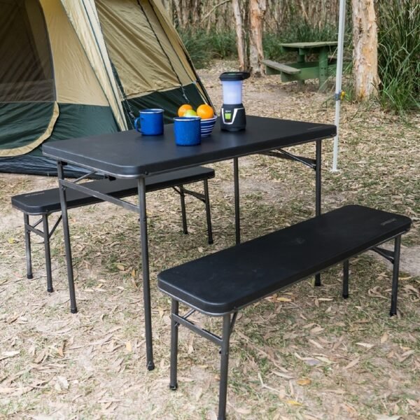 Oztrail Ironside Picnic Table Set Charcoal - Image 3